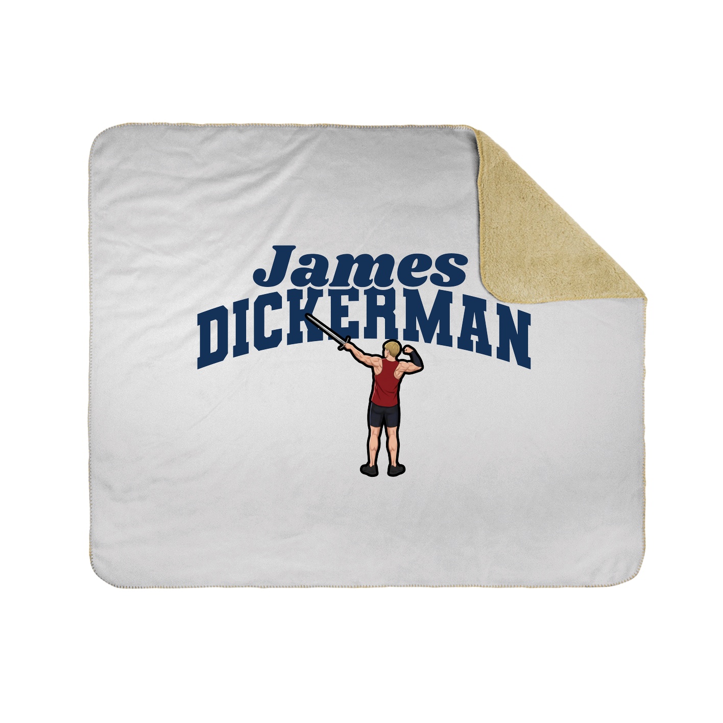 Throw Blanket — Signature Arch in White