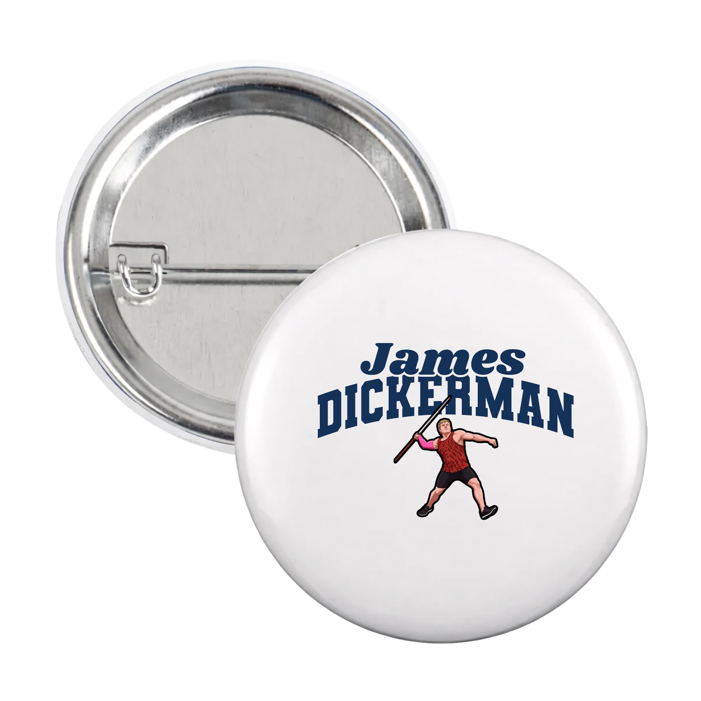 Game Day Button — Signature Arch in White