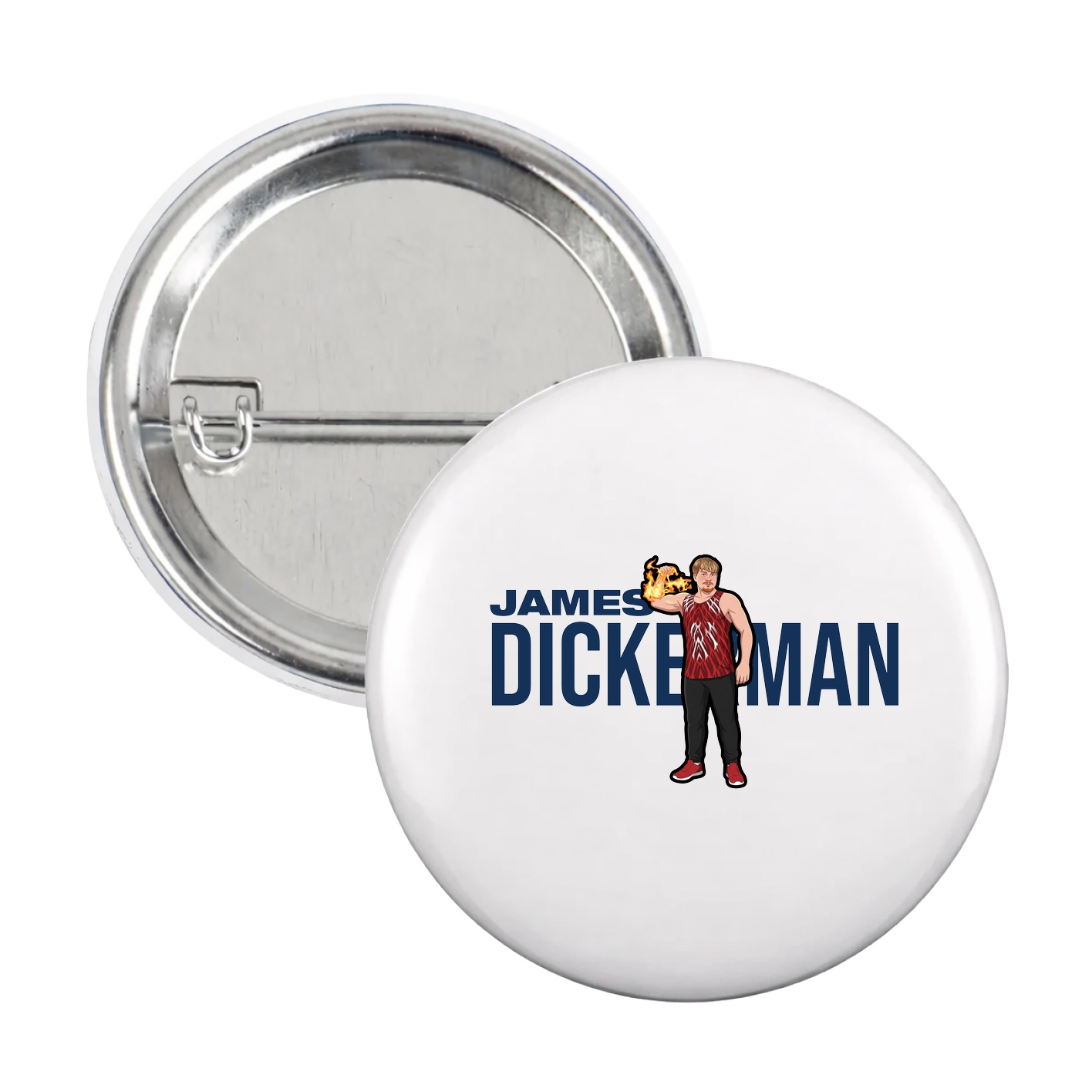 Game Day Button — Player Name in White