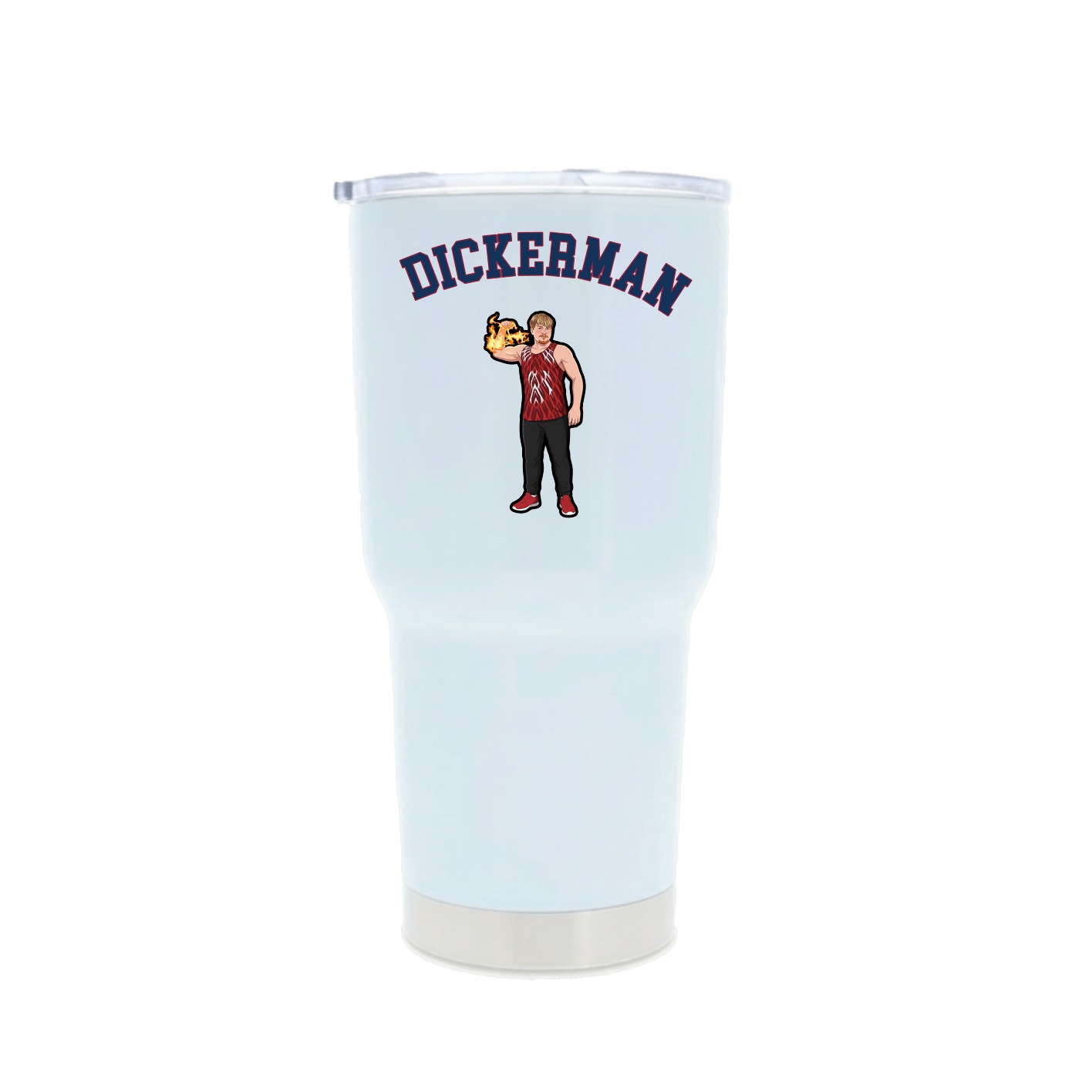 30oz Stainless Steel Tumbler — Shirsey Arch in White