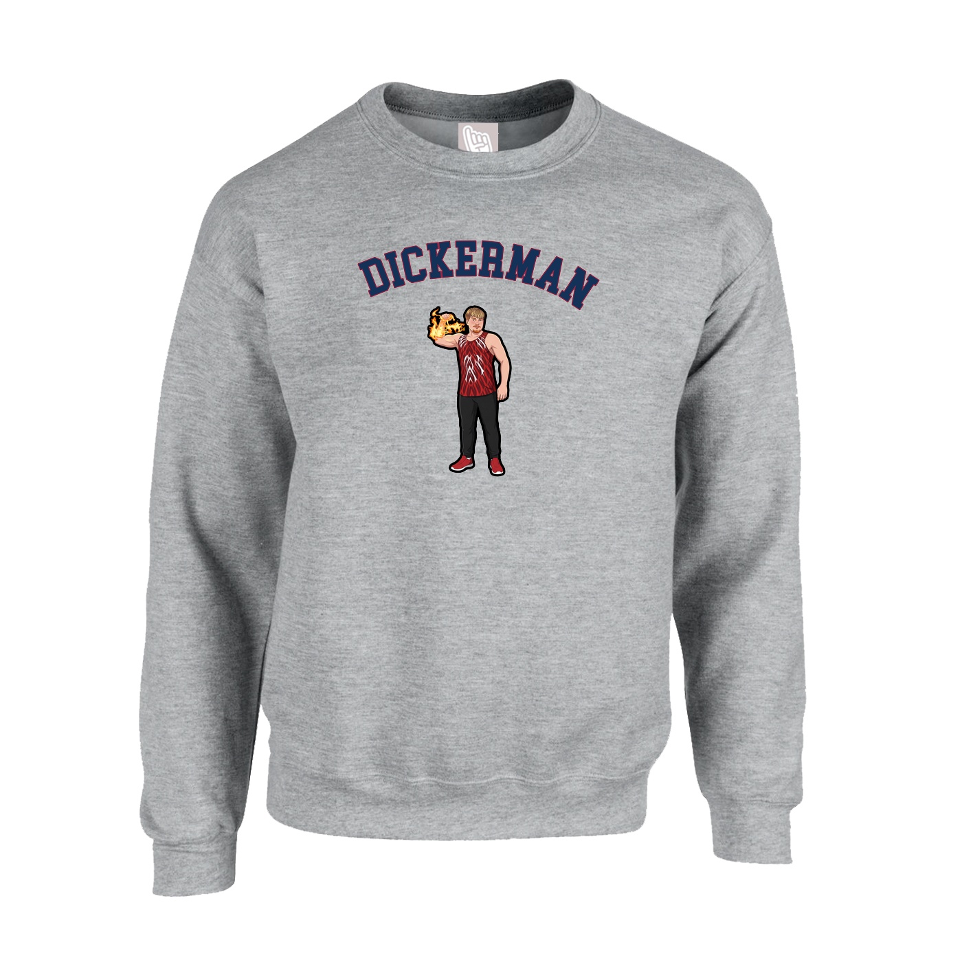 Fleece Crew — Shirsey Arch in Grey