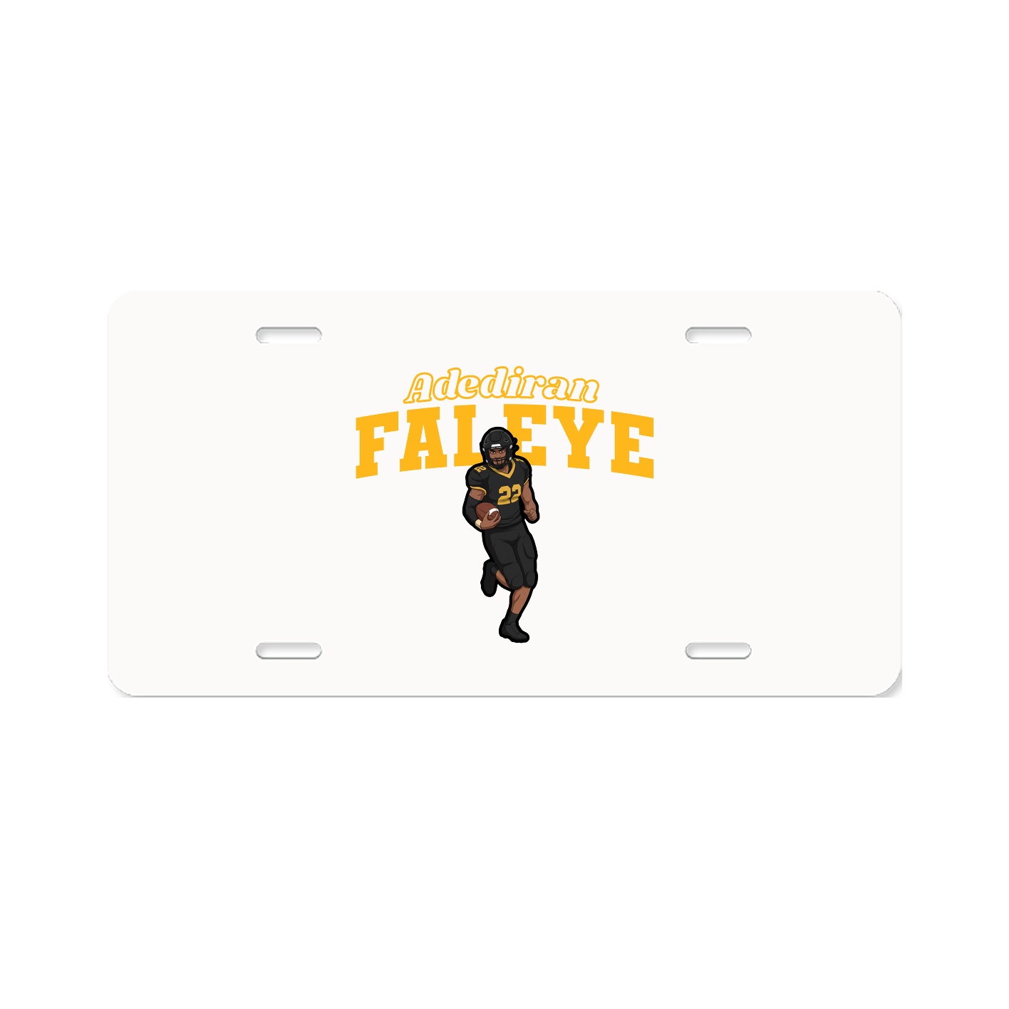 License Plate — Name Arch in Classic