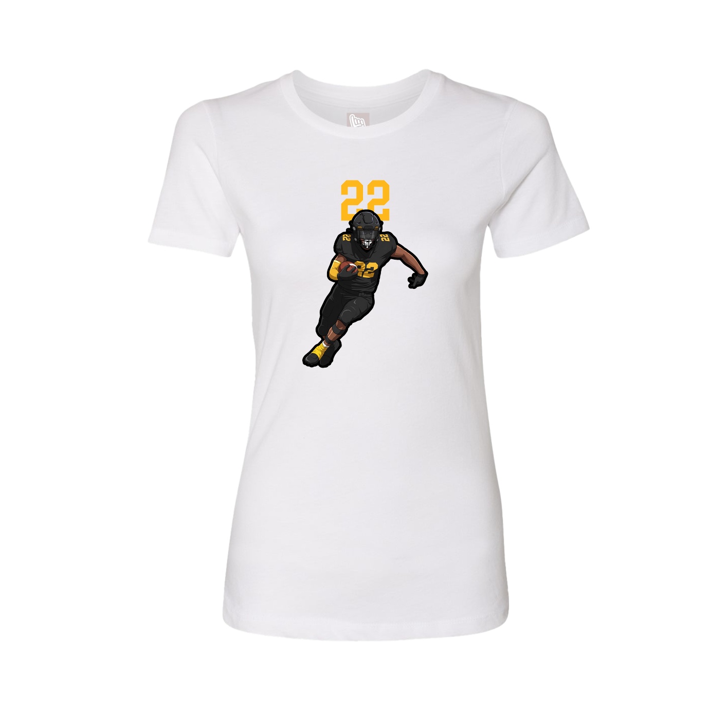 Fitted Women's Tee — Number Top in White