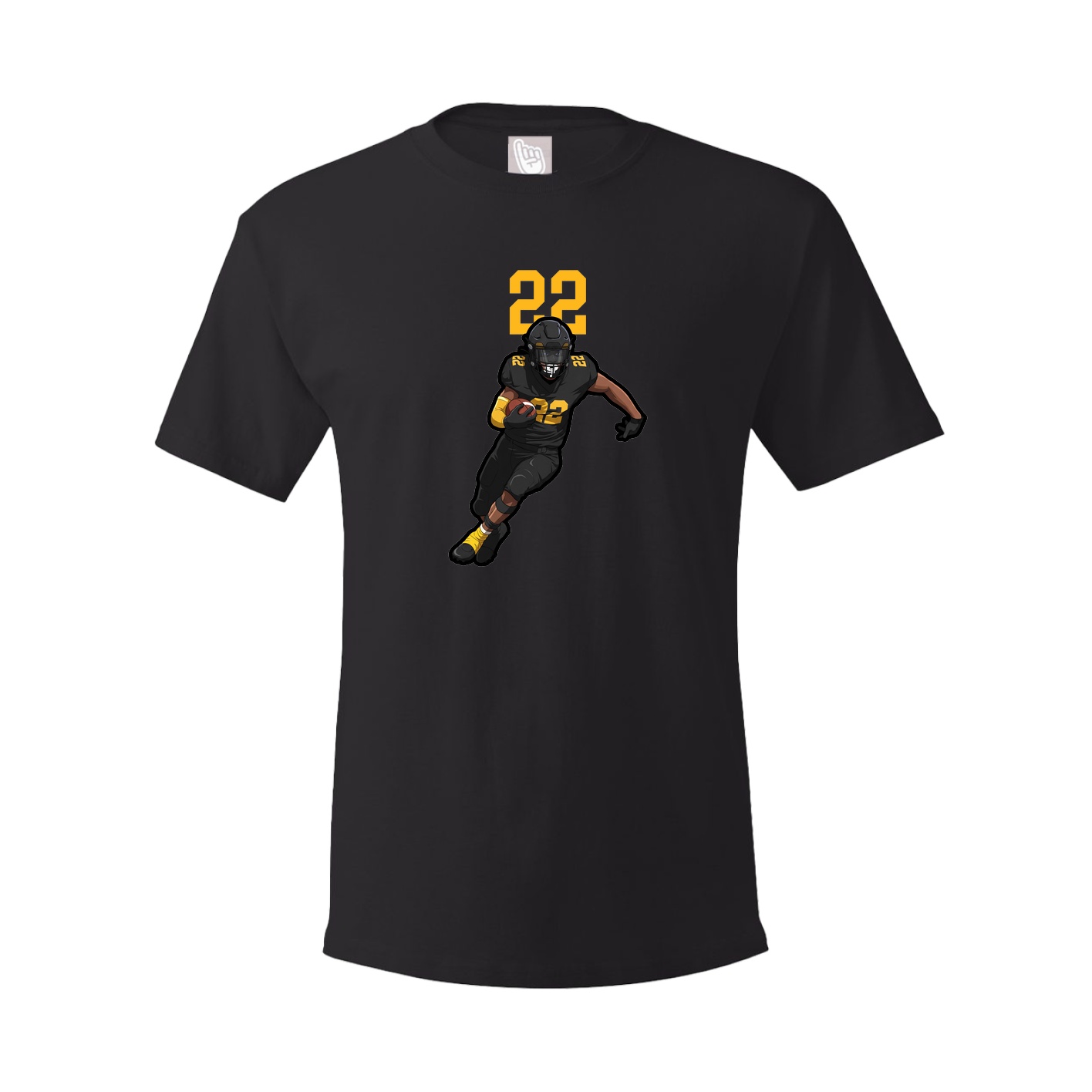 Youth Tee — Number Top in Black