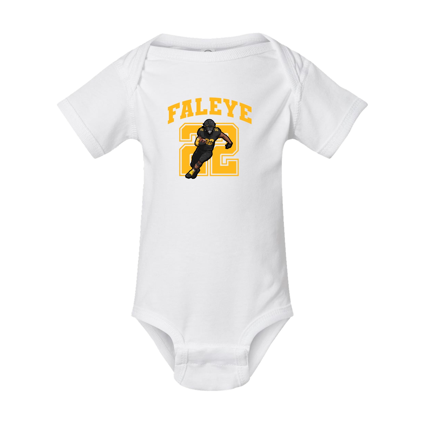 Baby Onesie — Number in White