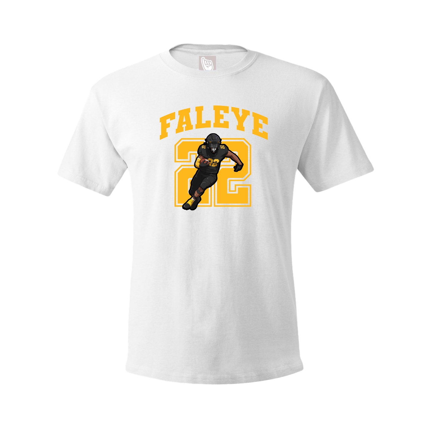 Youth Tee — Number in White