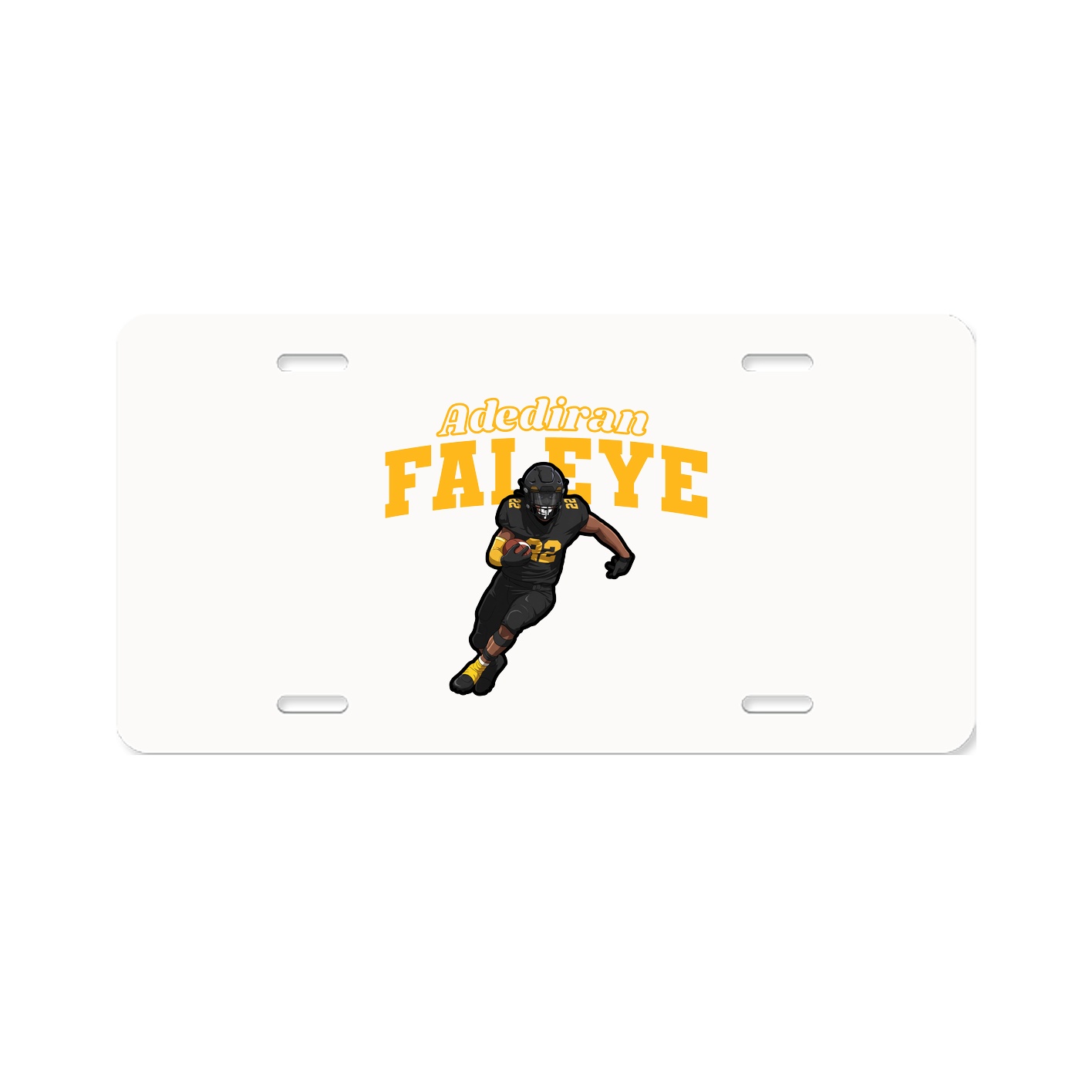 License Plate — Name Arch in Classic
