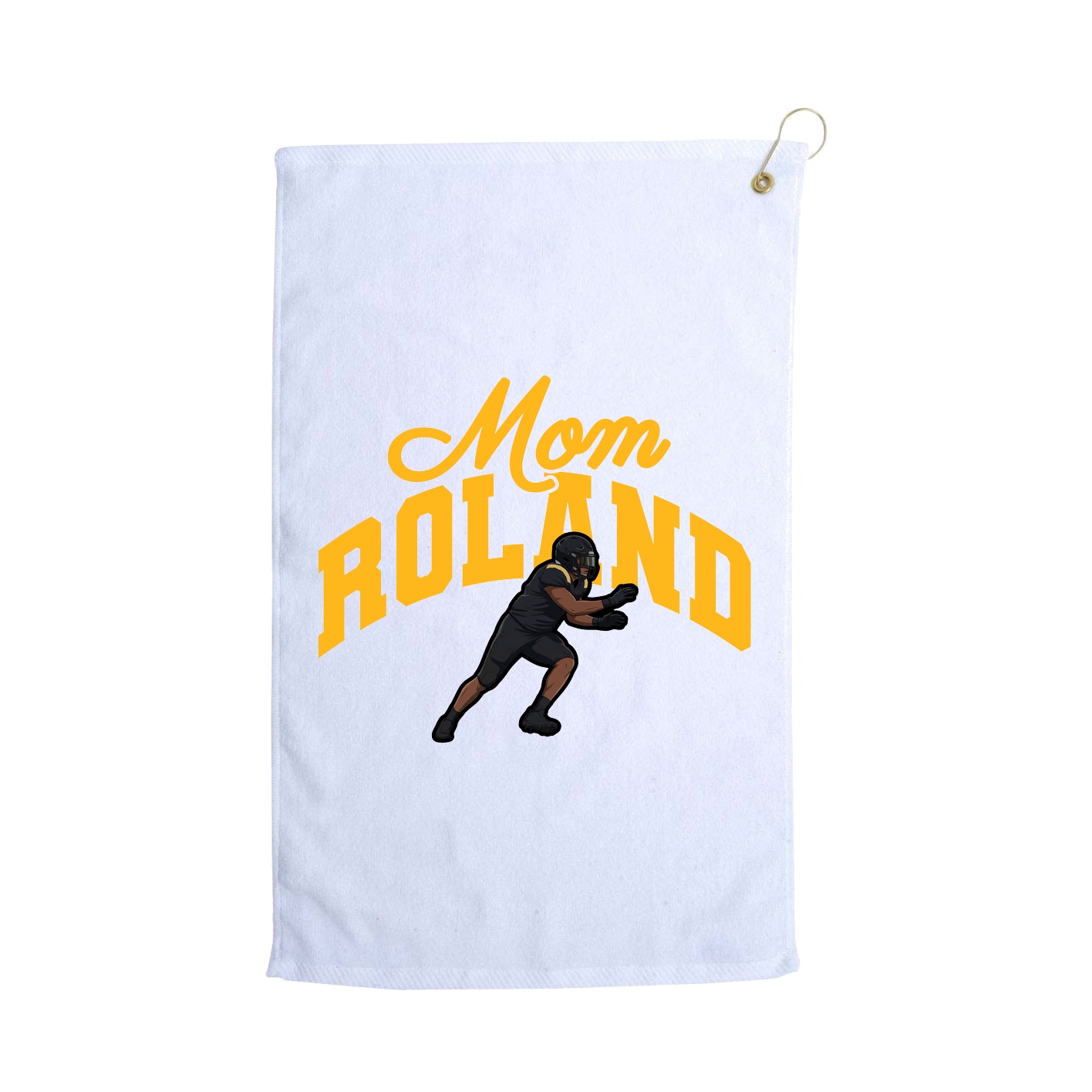 Golf Towel — Mothers Day Arch in White