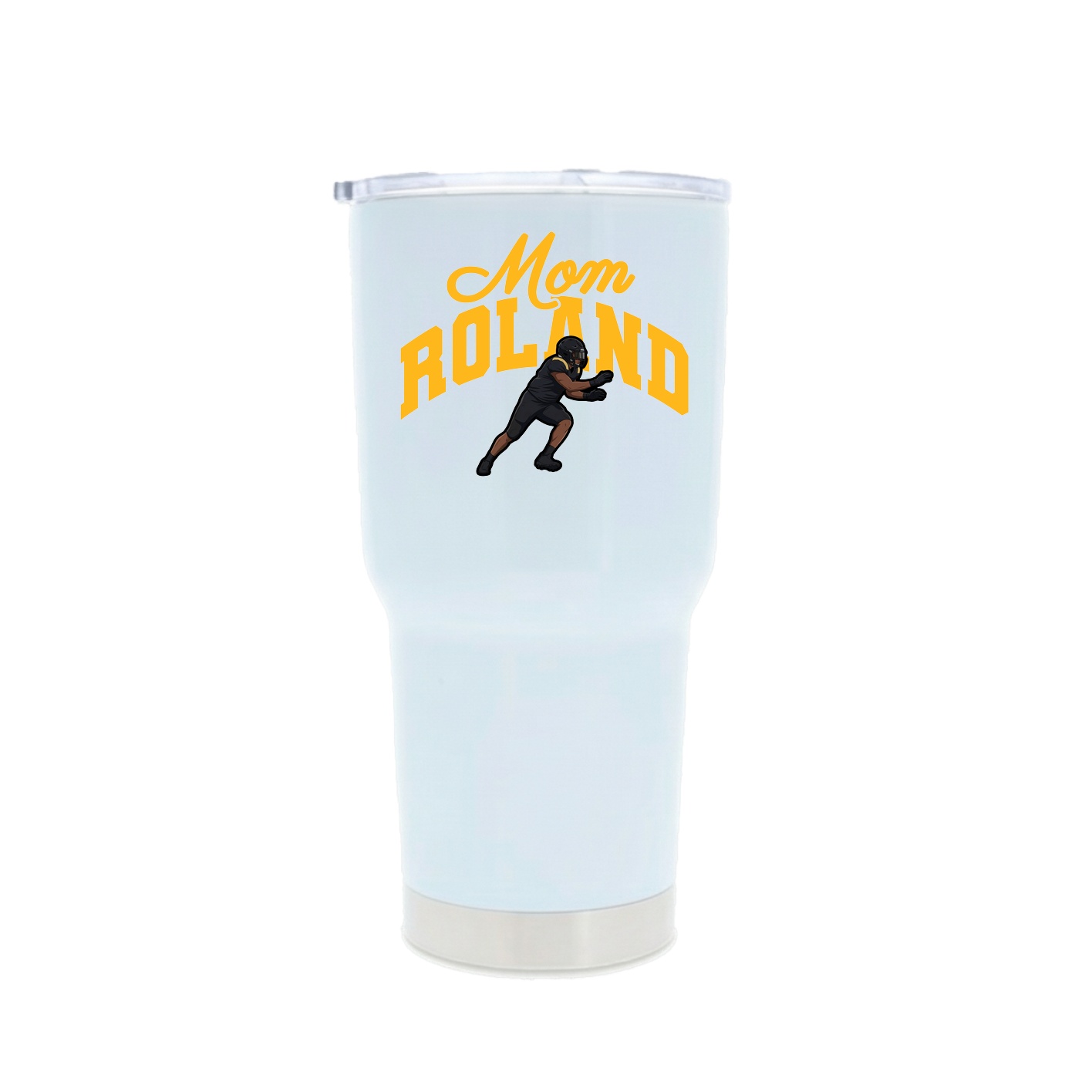 30oz Stainless Steel Tumbler — Mothers Day Arch in White