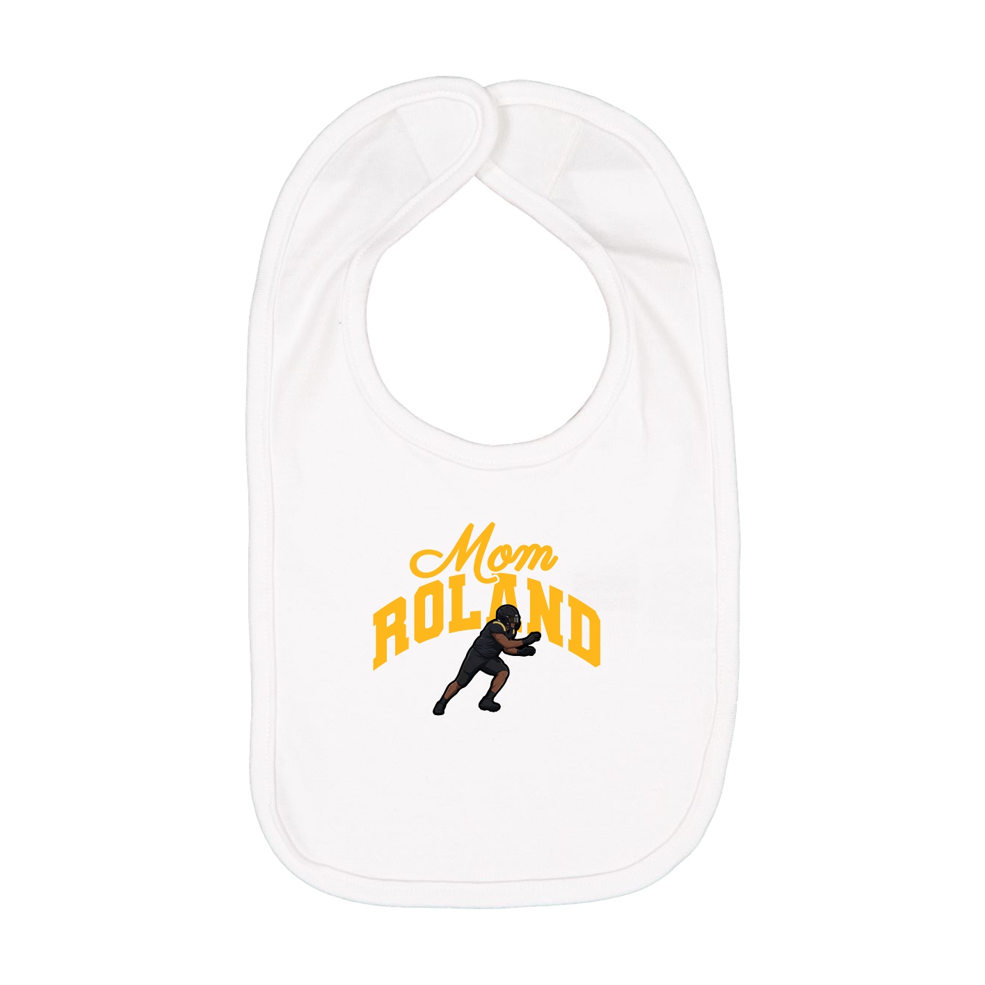 Infant Bib — Mothers Day Arch in White
