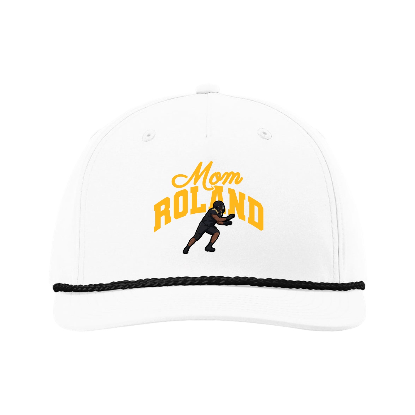 Five-Panel Classic Rope Cap — Mothers Day Arch in White