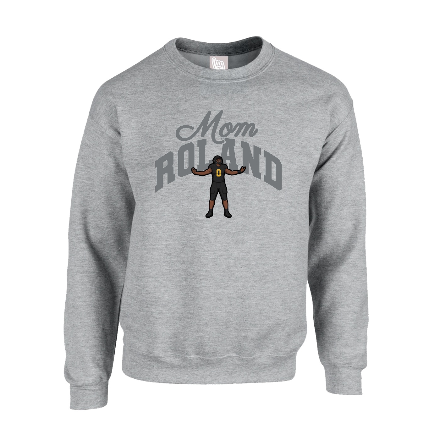 Fleece Crew — Mothers Day Arch in Grey