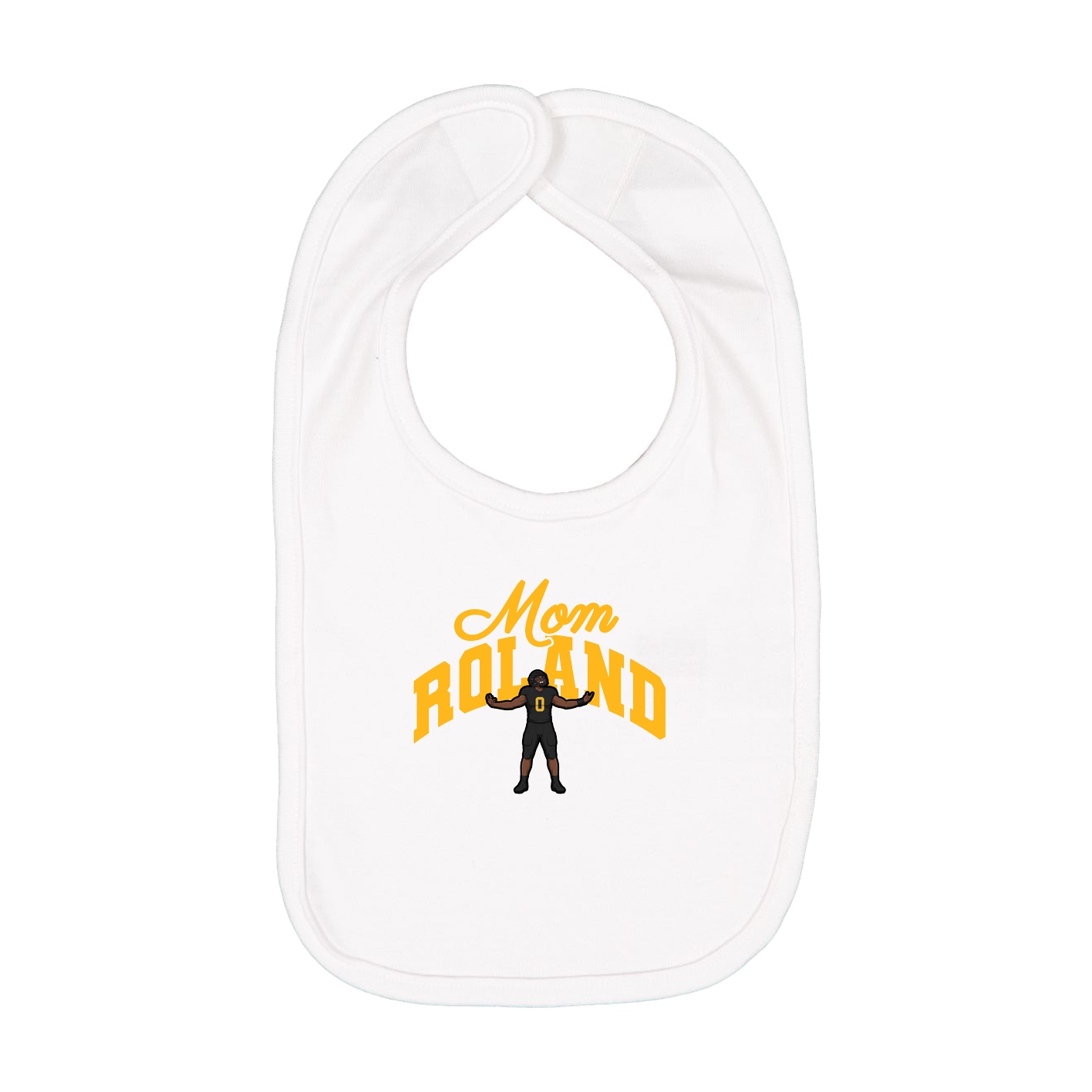 Infant Bib — Mothers Day Arch in White