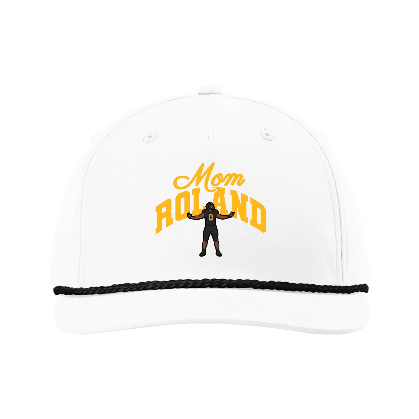 Five-Panel Classic Rope Cap — Mothers Day Arch in White