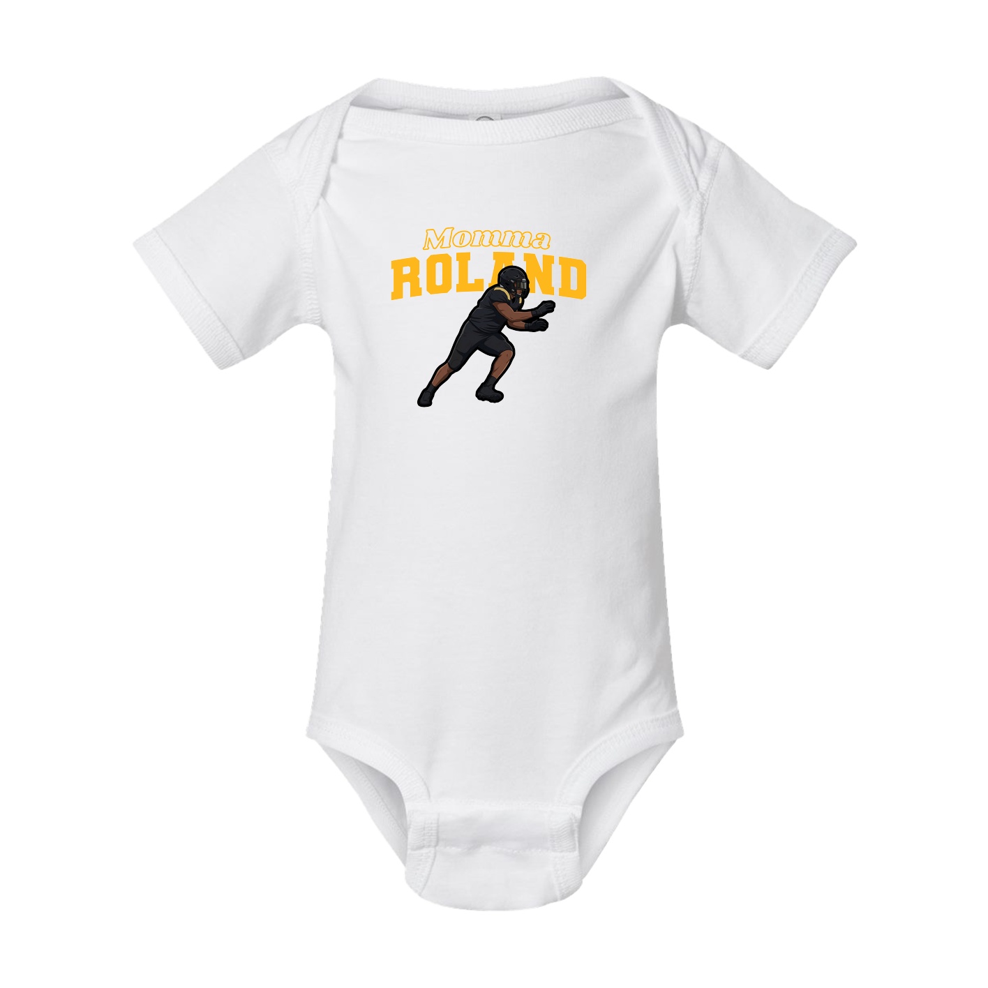Baby Onesie — Mothers Day Block in White