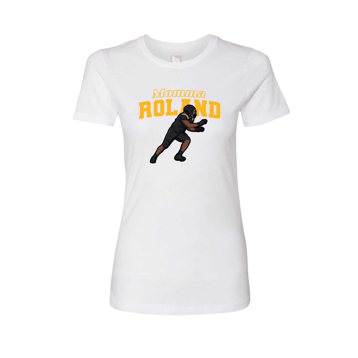 Womens Tee — Mothers Day Block in White
