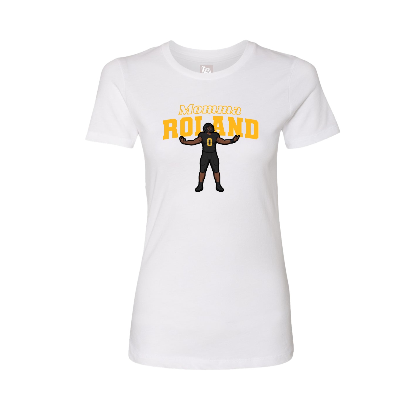 Womens Tee — Mothers Day Block in White