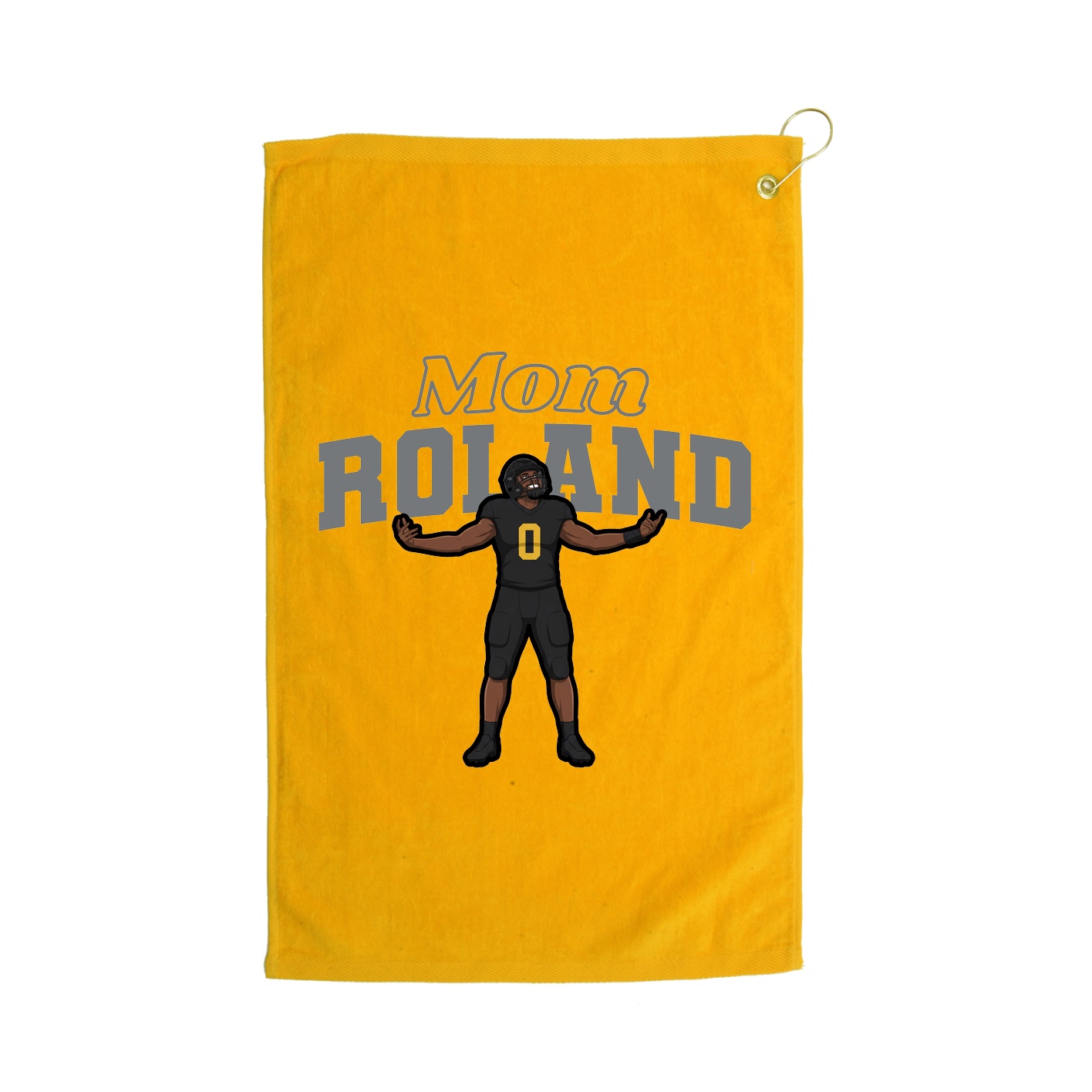 Golf Towel — Mothers Day Block in Gold