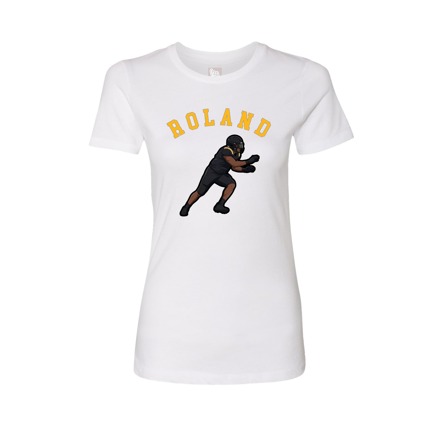 Fitted Women's Tee — Shirsey Arch in White