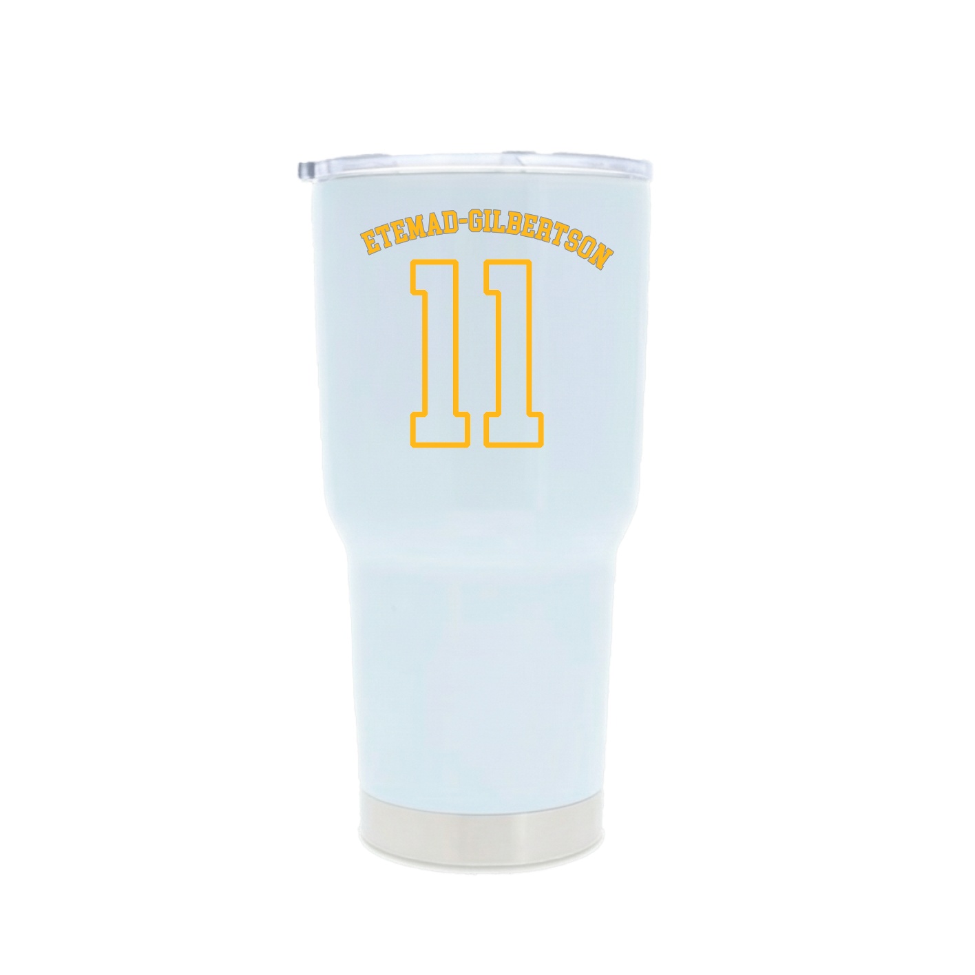 30oz Stainless Steel Tumbler — Shirsey Arch in White