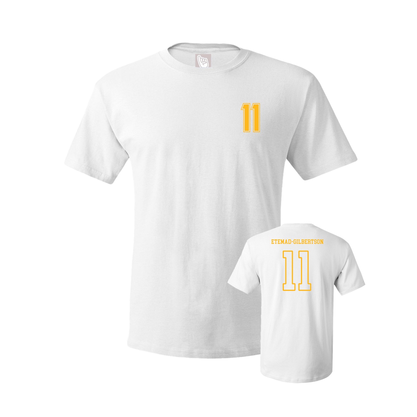 Youth Tee — Chest Back in White