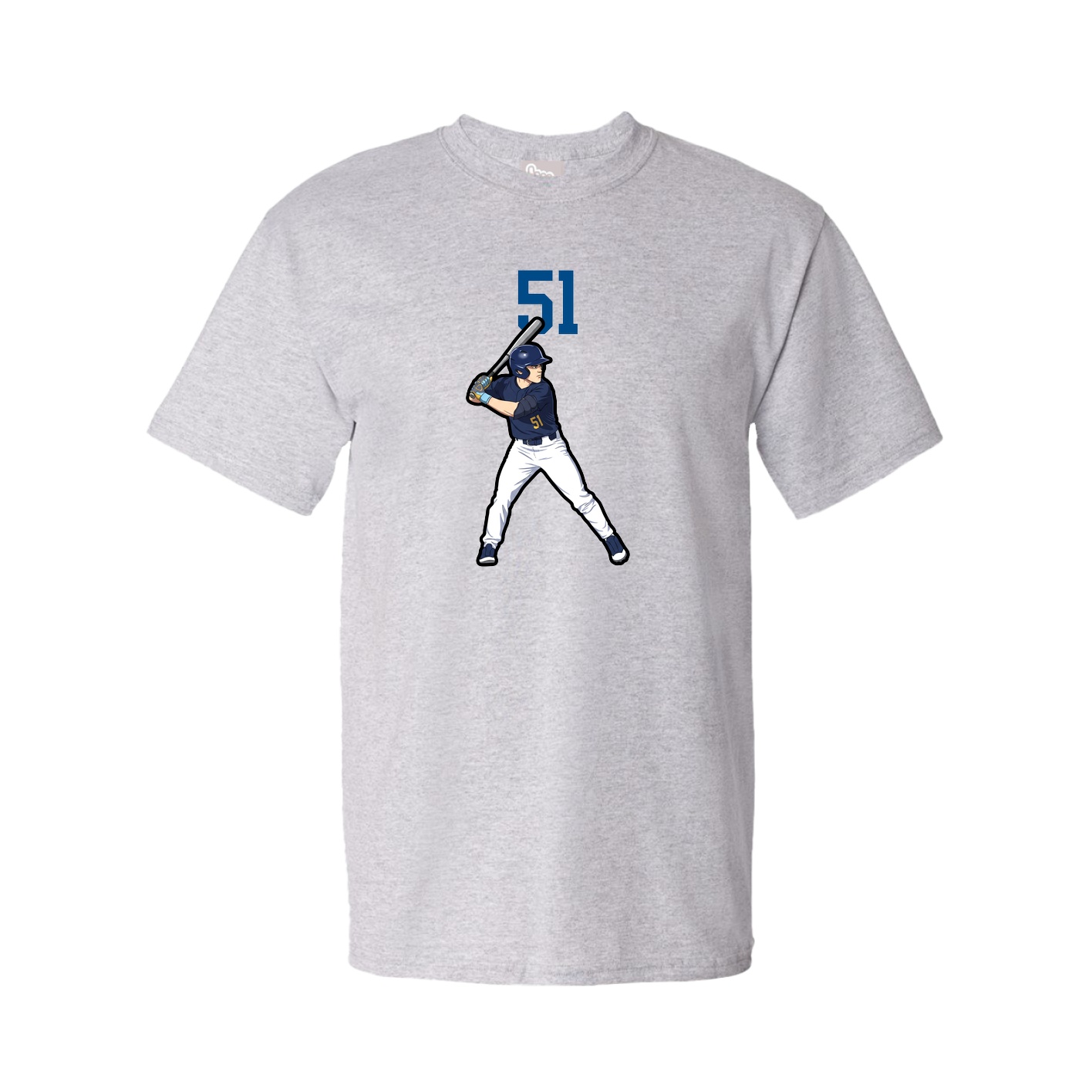 Youth Tee — Number Top in Grey