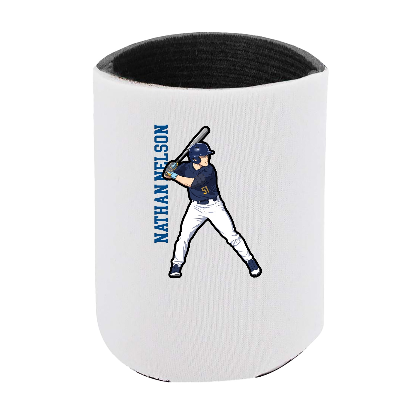 Can Holder — Name Vertical in White