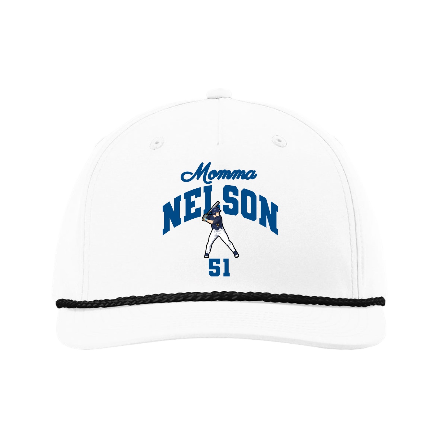 Five-Panel Classic Rope Cap — Mothers Day Arch in White