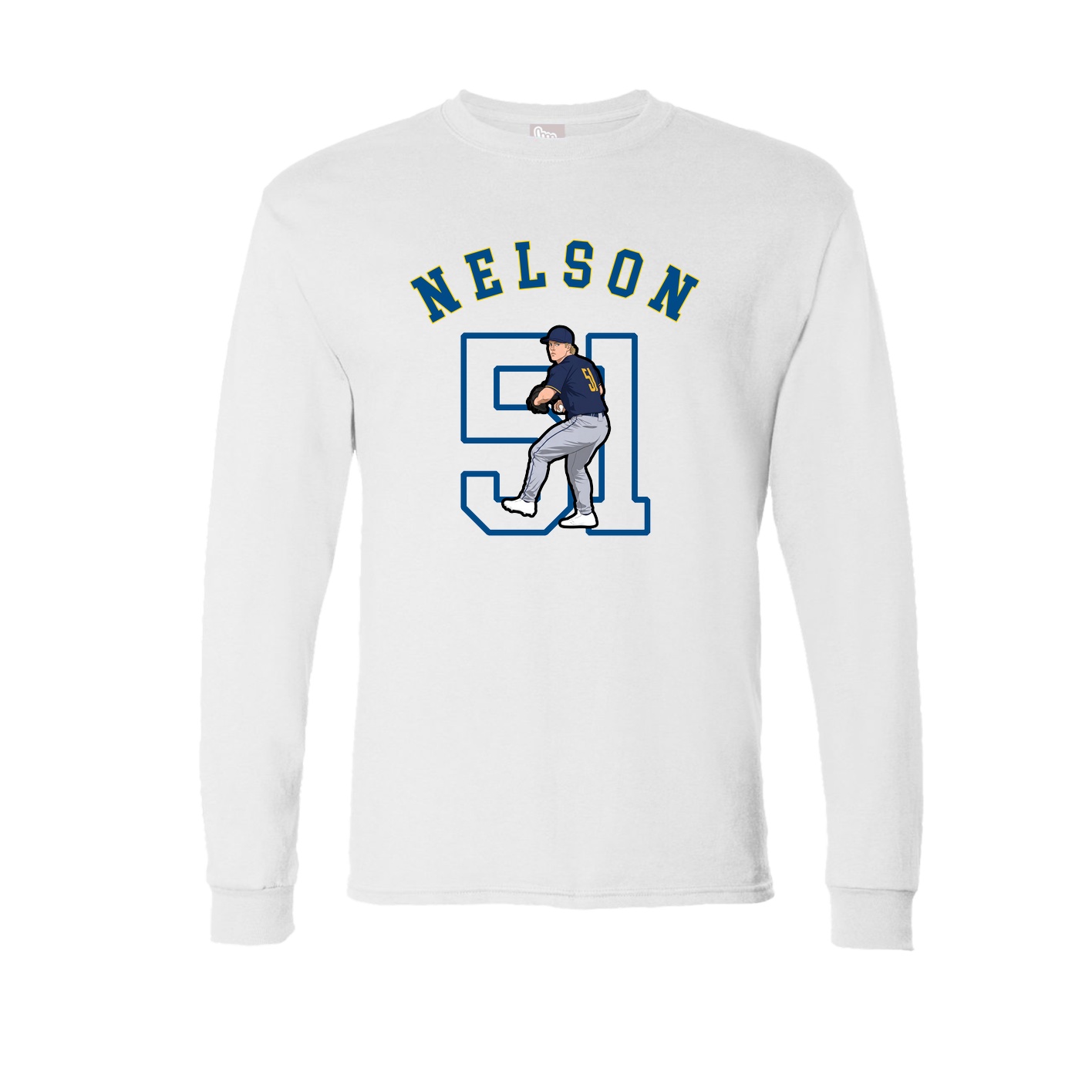 Long Sleeve Tee — Shirsey Arch in White
