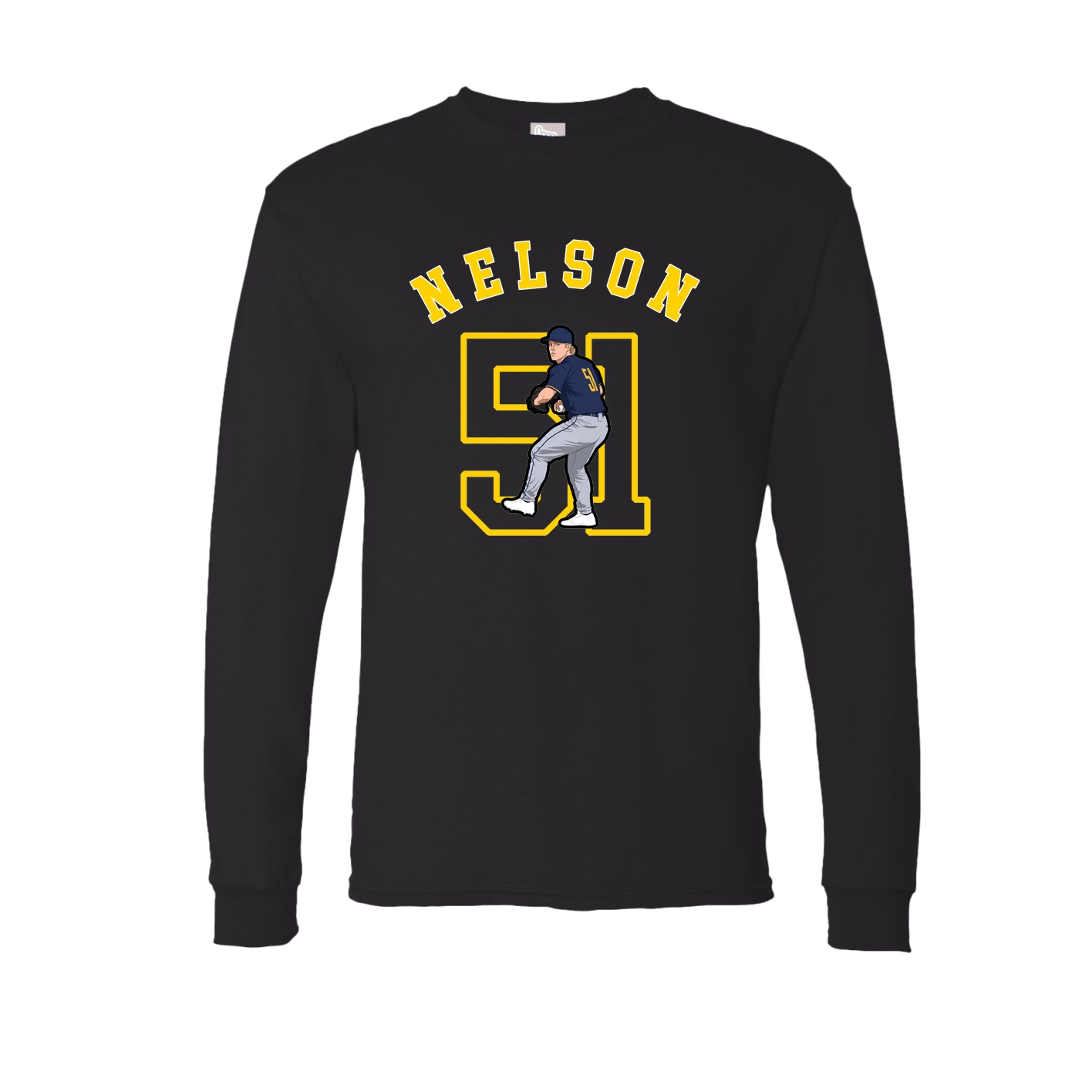 Long Sleeve Tee — Shirsey Arch in Black