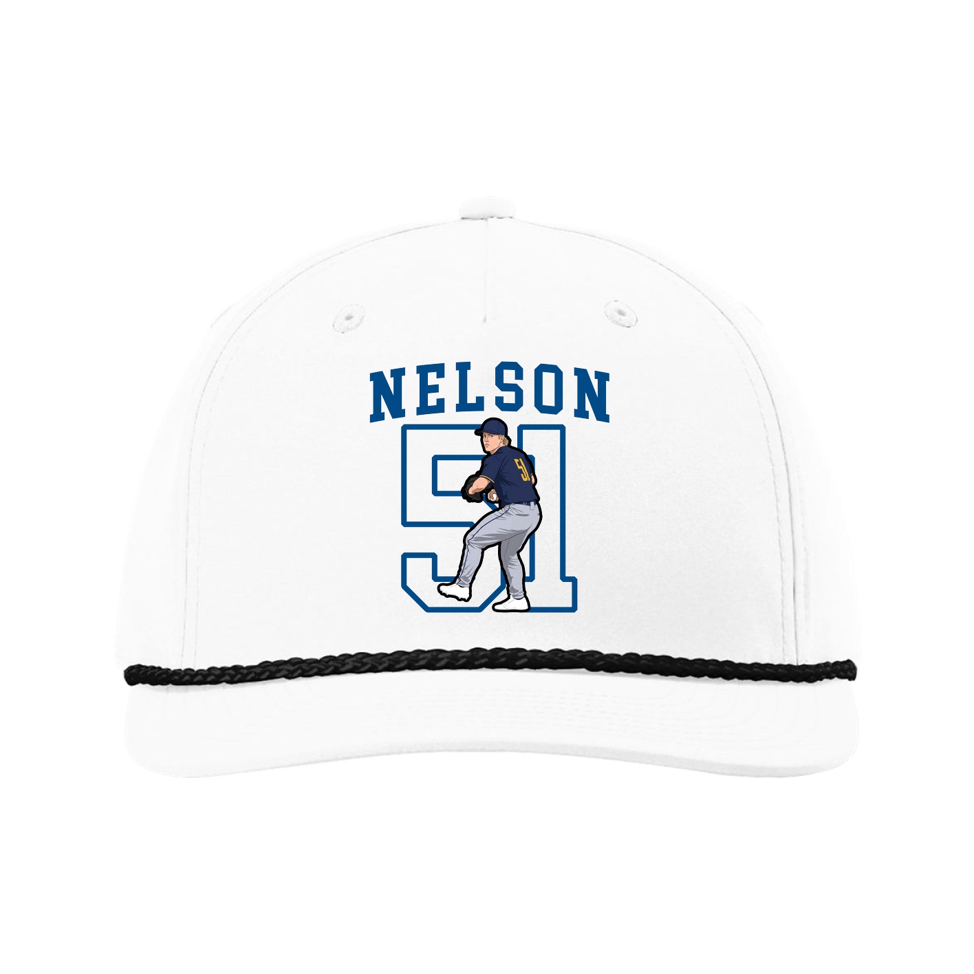 Five-Panel Classic Rope Cap — Shirsey in White