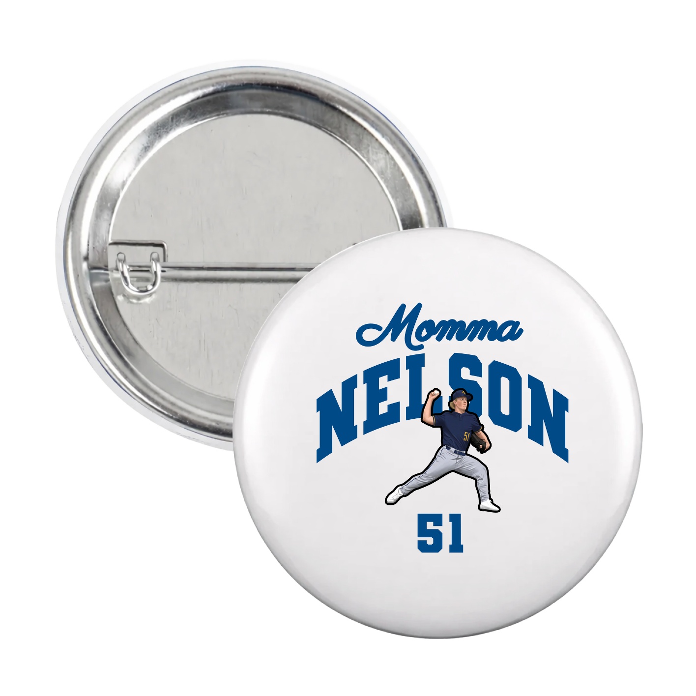 Game Day Button — Mothers Day Arch in White