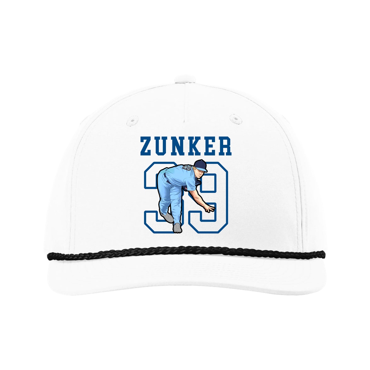 Five-Panel Classic Rope Cap — Shirsey in White