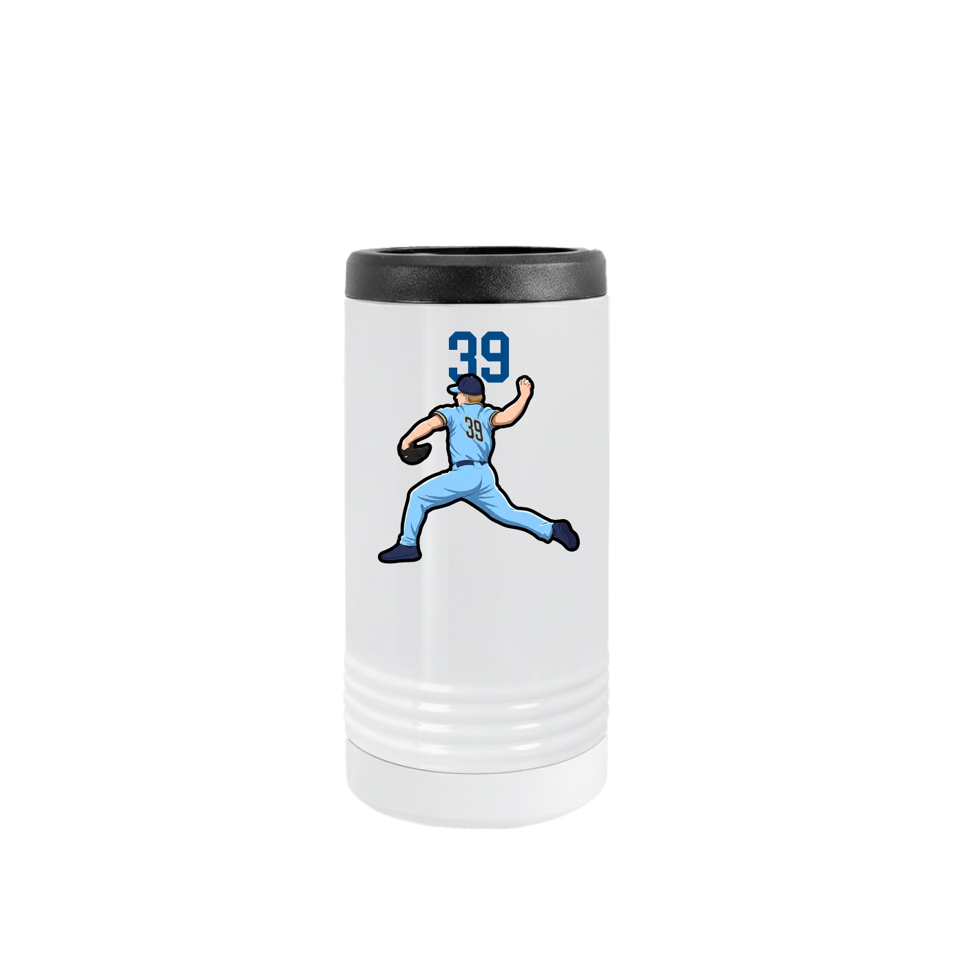 Slim Beverage Holder — Number Top in White