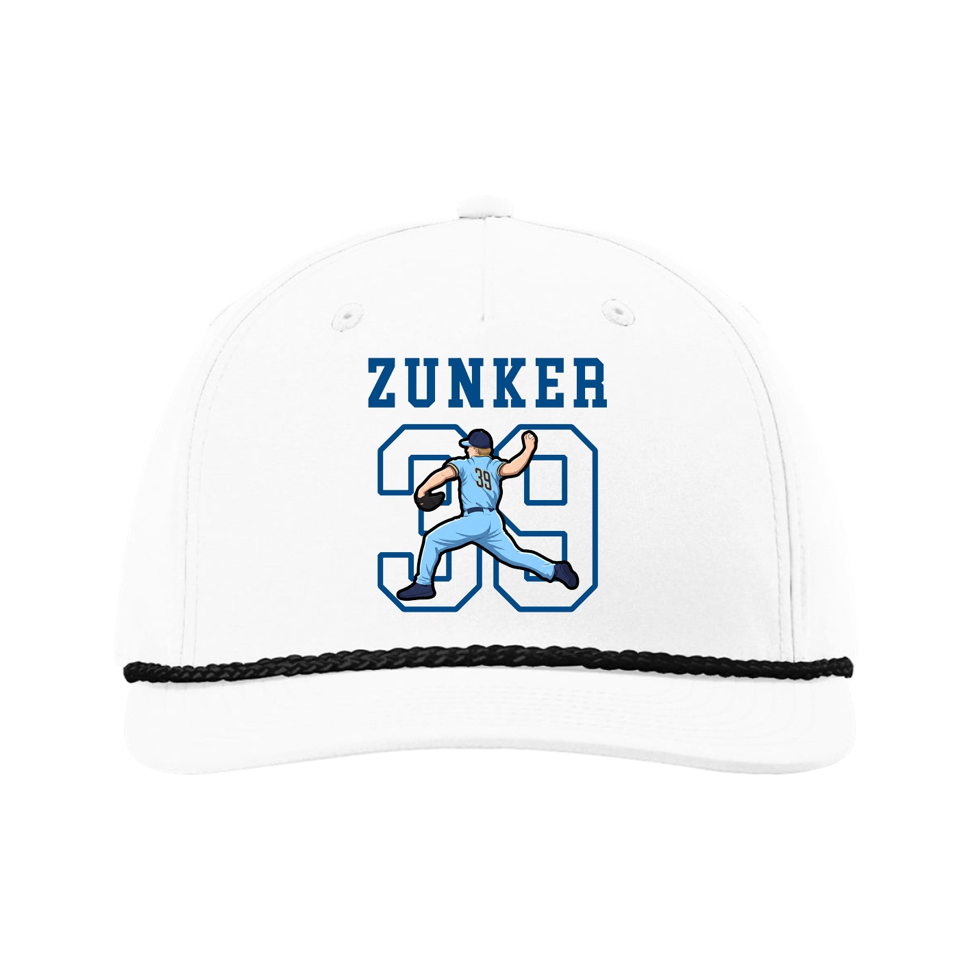 Five-Panel Classic Rope Cap — Shirsey in White