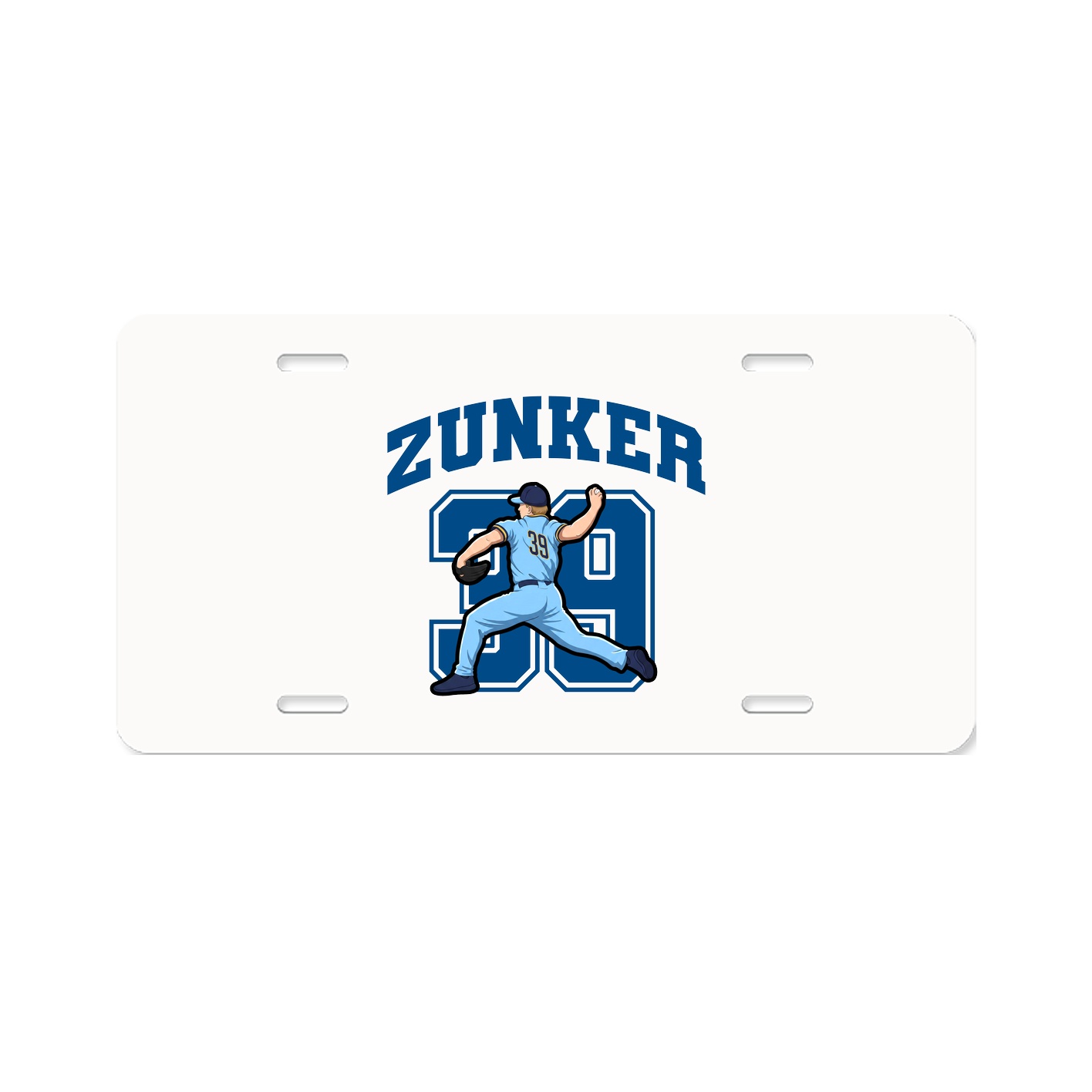 License Plate — Number in Classic