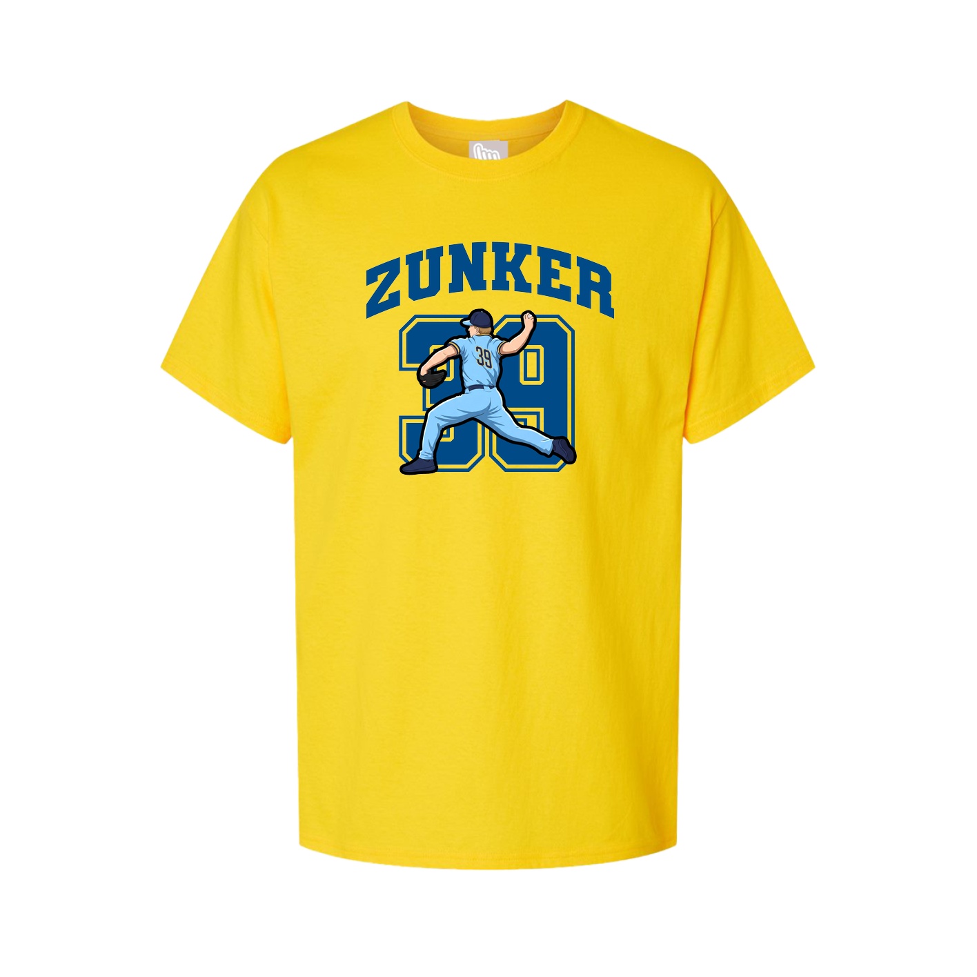 Youth Tee — Number in Gold