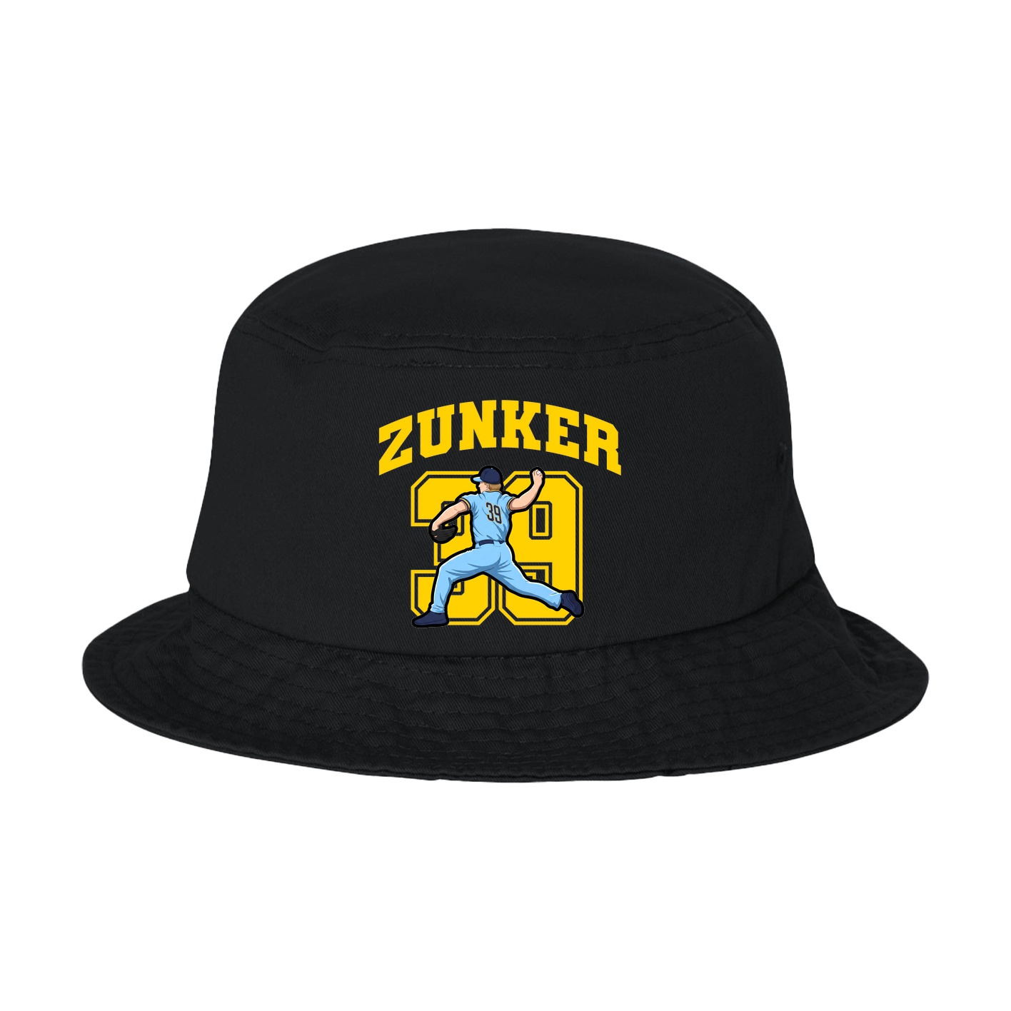 Bucket Cap — Number in Black