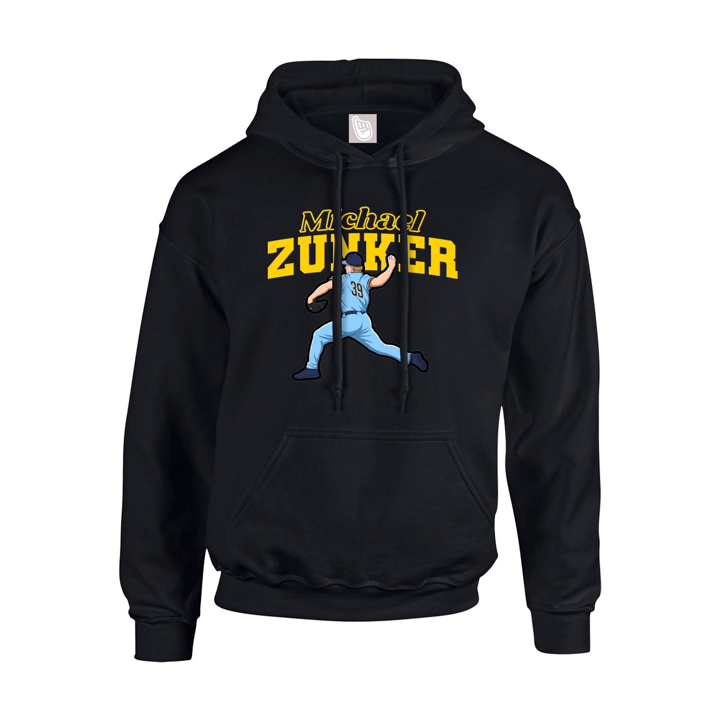 Hoodie — Name Arch in Black