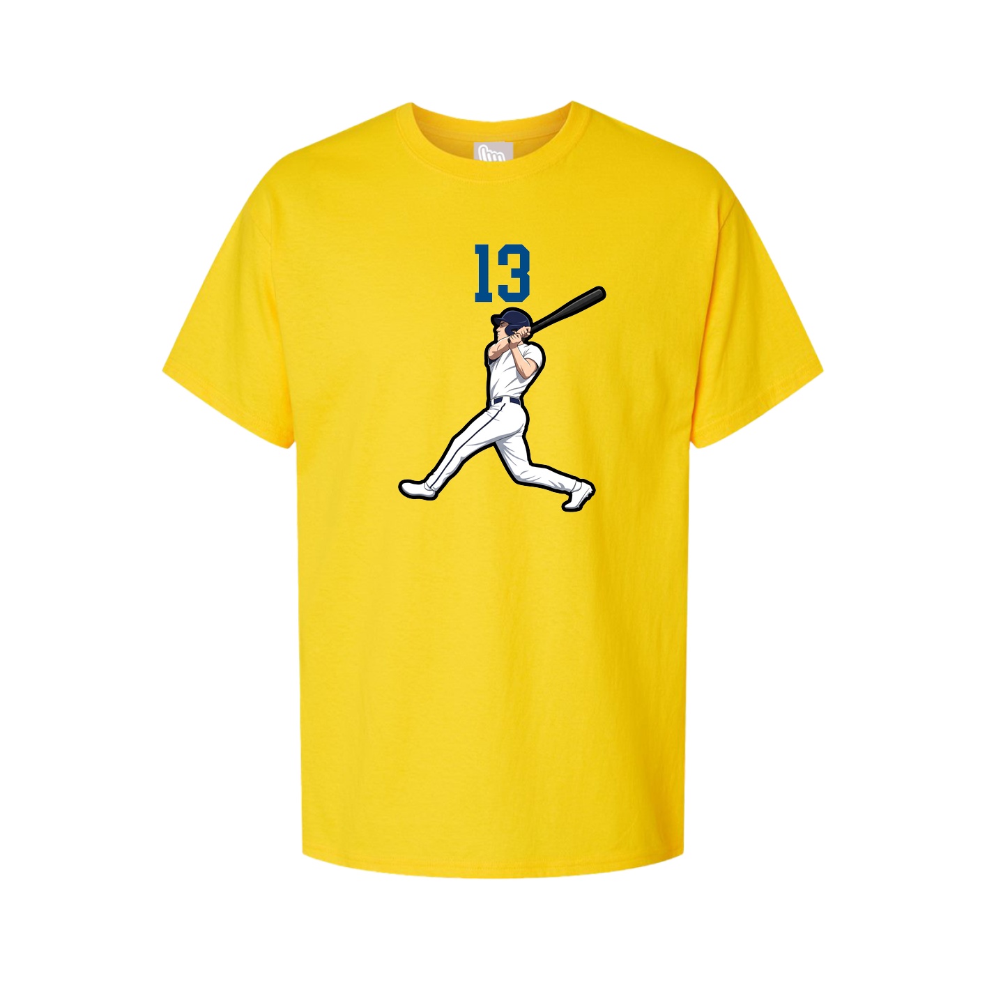 Youth Tee — Number Top in Gold