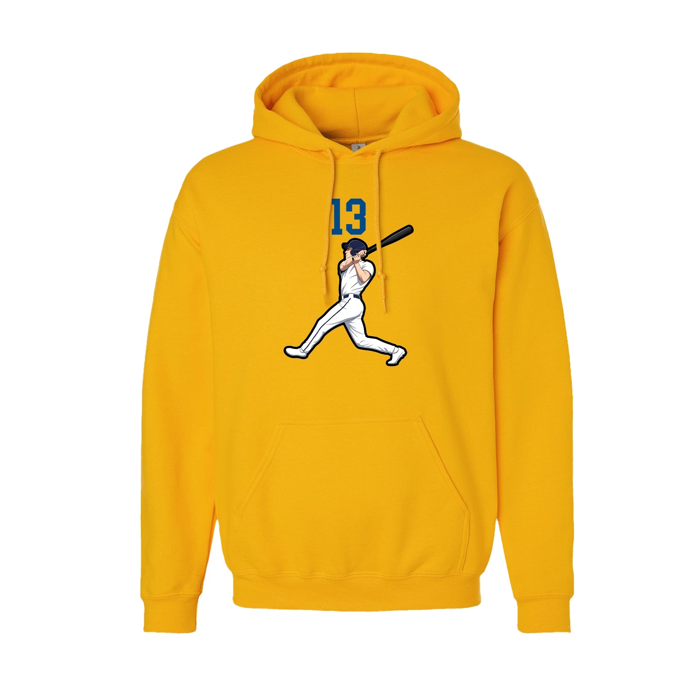 Hoodie — Number Top in Gold