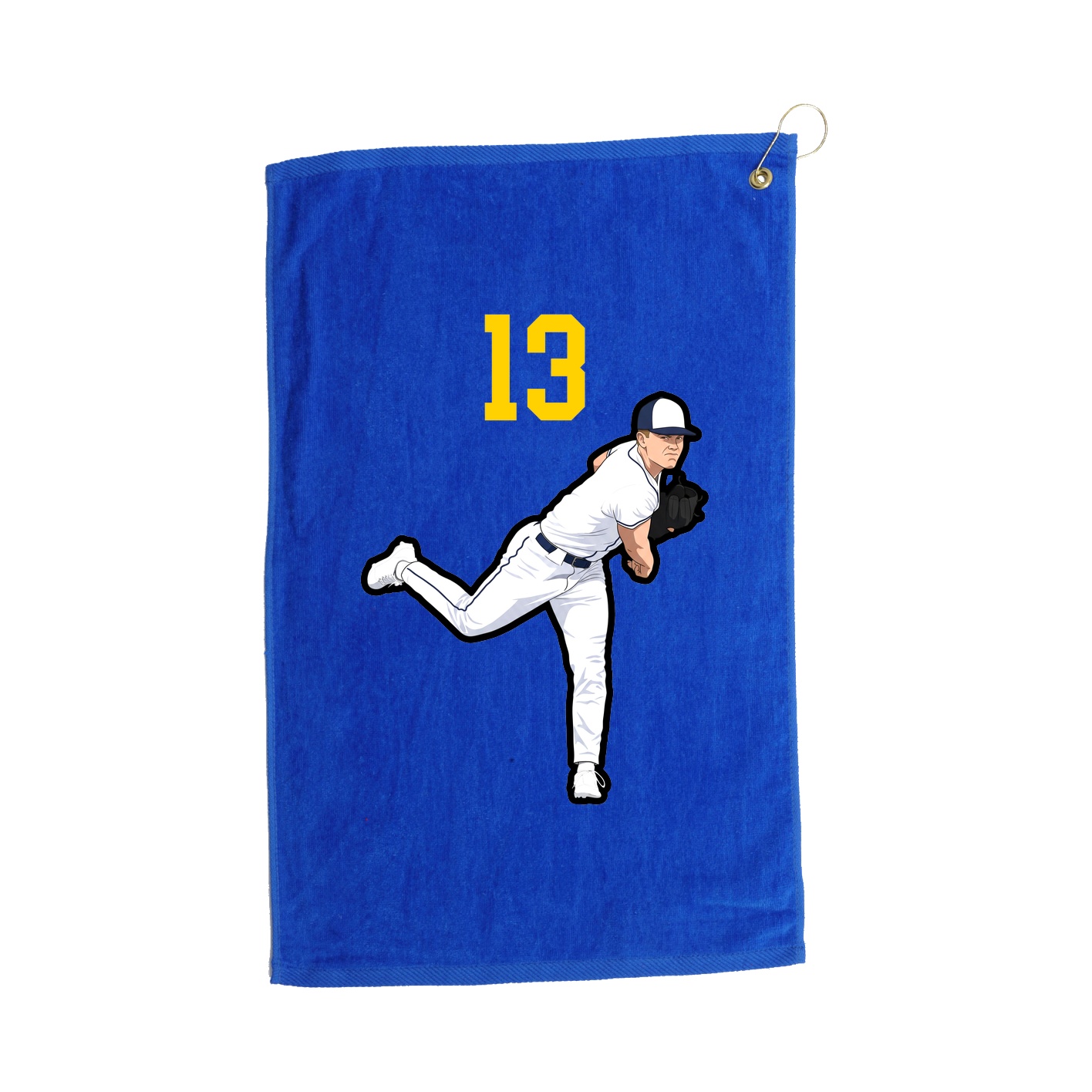 Golf Towel — Number Top in Royal