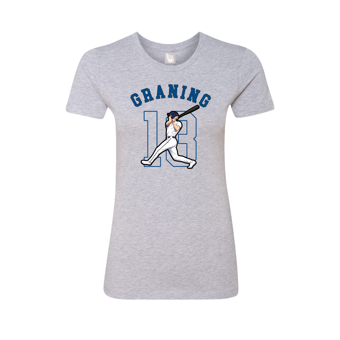 Fitted Women's Tee — Shirsey Arch in Grey