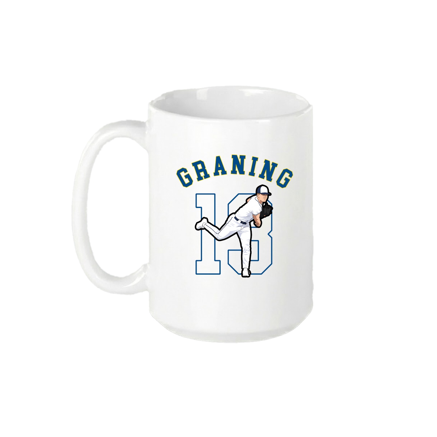 15oz Coffee Mug — Shirsey Arch in White