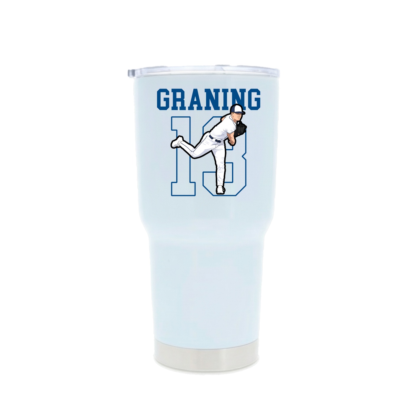 30oz Stainless Steel Tumbler — Shirsey in White