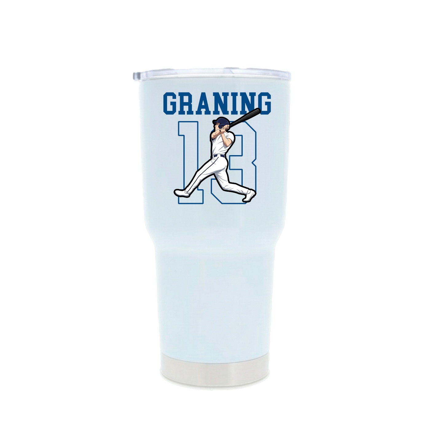 30oz Stainless Steel Tumbler — Shirsey in White