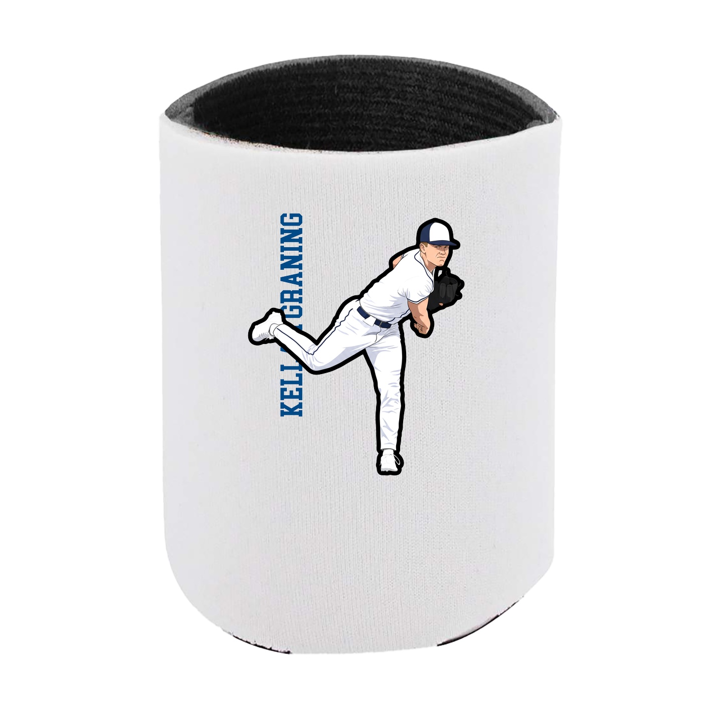 Can Holder — Name Vertical in White