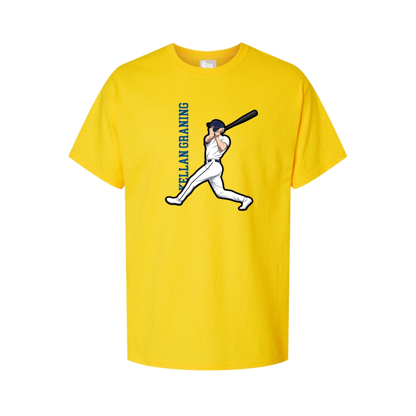 Tee — Name Vertical in Gold