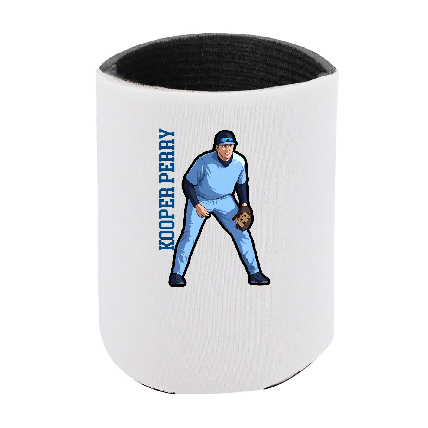 Can Holder — Name Vertical in White
