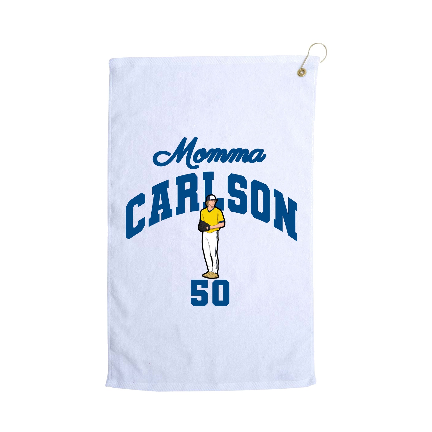 Golf Towel — Mothers Day Arch in White